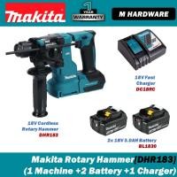 ราคา MAKITA DHR183 18V สว่านโรตารี่ไร้สาย 18mm (11/16") (57902514155)