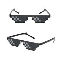 ราคา ยอดนิยมโมเสคแว่นตา 8 บิต MLG Pixelated แว่นตากันแดดผู้หญิงผู้ชายยี่ห้อ Thug Life Party แว่นตา Vintage ส่วนบุคคลแว่นตากันแดดแฟชั่น Street Photography (29605631431)