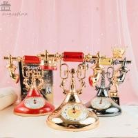 ราคา นาฬิกาปลุกโทรศัพท์ AUGUSTINA รุ่นนาฬิกาตั้งโต๊ะแฮนด์เมดสไตล์ยุโรปย้อนยุคโบราณที่ถูกต้องติดตั้งง่ายโทรศัพท์นาฬิกาเครื่องประดับบ้าน (54608164412)