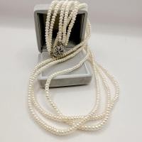 ราคา สร้อยคอมุกแท้ ทรงซาลาเปา 3สาย (23347421206)