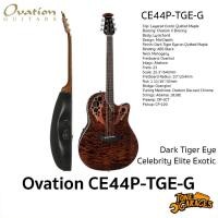 ราคา Ovation Guitar Celebrity Elite Exotic CE44P-TGE-G Dark Tiger Eye กีต้าร์โปร่งไฟฟ้า หลังเต่า (15588273200)
