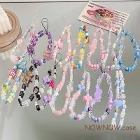 ราคา เหมาะสําหรับเคสโทรศัพท์ทุกรุ่นหูฟังบลูทูธ ซีซีดี สร้อยข้อมือการ์ตูนน่ารักสีชมพูสาวมุกลูกปัด เชือกรูด (24579021187)