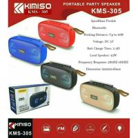 ราคา ลำโพงบลูทูธไร้สาย 2 IN 1 ลำโพง+วิทยุในตัว FM,TFcard,เสียงดี เบสหนัก พกพาสะดวก รุ่น KMS-305 แถมฟรีสายชาร์จUSB (คละสี) (7532001895)