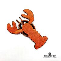 ราคา ตัวรีดติดเสื้อ งานปัก กุ้งมังกร ลายการ์ตูน กุ้ง อาหารทะเล กุ้งแม่น้ำ Seafood Lobster Patch WOP DIY ตัวรีด อาร์มติดเสื้อ (21111379557)