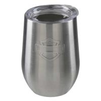 ราคา แก้วๆวน์ไร้ก้านสแตนเลส Harley-Davidson Silhouette B&S Stainless Steel Wine Tumbler - 15 oz (55458346648)
