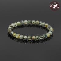 ราคา หินพรีไนต์ Prehnite ขนาด 6 มิล หินแห่งการพยากรณ์ ช่วยให้ล่วงรู้สิ่งต่างๆ กำไลหินสี กำไลหินนำโชค หินสีเขียว หินมงคล (22745610789)