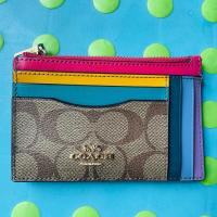 ราคา ใส่บัตร ใสเหรียญ กุญแจ รุ้ง COACH (21993678108)