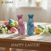 ราคา SOEURS Flocked Easter Bunny Decor, Bow Tie วัสดุโฟมอีสเตอร์ยืนกระต่ายรูปปั้น,รูปปั้นกระต่ายตกแต่งอีสเตอร์กระต่ายกระต่ายกระต่ายตุ๊กตาอีสเตอร์ตกแต่ง (44180375329)