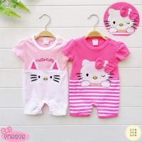 ราคา ชุดหมีสั้นคู่ (Romper สั้น) ลาย Hello kitty (14465154117)