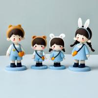 ราคา ครอบครัวสี่เครื่องประดับเครื่องประดับเครื่องประดับการ์ตูนพ่อแม่และลูกตกแต่งบ้านครอบครัวสามสก์ท็อปตุ๊กตา (47657268686)