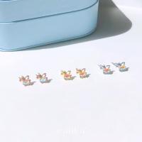 ราคา earika.earrings - little hologram pony stud ต่างหูยูนิคอร์นโฮโลแกรมก้านเงินแท้ (มีให้เลือก 3 สี) เหมาะสำหรับคนแพ้ง่าย (23546952705)