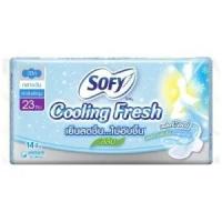 ราคา โซฟีคูลลิ่งเฟรชผ้าอนามัยแบบสลิมมีปีก 23ซม. 14ชิ้น Sofy Cooling Fresh Sanitary Slim Wing 23cm. 14pcs. [8851111153053] (57907999543)