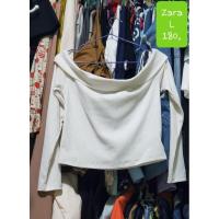 ราคา เสื้อปาดไหล่ Zara ไซส์ L (17899768934)