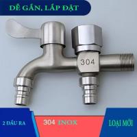ราคา ก๊อกน้ํา 2 หัวอัจฉริยะสําหรับเครื่องซักผ้าก๊อกน้ําคู่สแตนเลสทนทานและสวยงาม (43177585912)