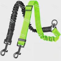 ราคา Pet leash Automatic retractable one to two dog rope Large dog explosion-proof pet car seat belt (42127736278)