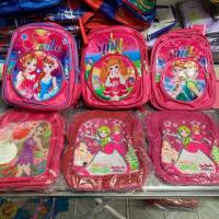 ราคา กระเป๋าเป้เด็กลายการ์ตูน กระเป๋านักเรียน กระเป๋าลายเจ้าหญิงสีชมพู (2698801822)