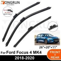 ราคา 3PCS รถ Wiper สําหรับ Ford Focus 4 MK4 2018-2020 ด้านหน้าด้านหลังกระจกกระจกใบปัดน้ําฝนยางอุปกรณ์เสริม (46359210254)