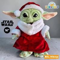 ราคา ✅พร้อม​ส่ง​✅Star Wars Holiday - Grogu™ Plushตุ๊กตาโยดา สตาร์วอร์ 16" (56151045413)