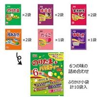 ราคา * * * ผงโรยข้าวญี่ปุ่น รวม 6 รส (22.5g) Marumiya Furikake Noritama & Variety (10ซอง) ผงโรยข้าว จากญี่ปุ่น (1364745370)