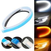 ราคา แถบไฟเลี้ยว Led DRL สีเหลือง ยืดหยุ่น สําหรับไฟหน้ารถยนต์ (24307528581)