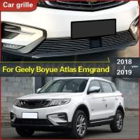 ราคา For Geely Boyue Atlas Emgrand 2018 2019 Stainless Steel Car Front Grill Bumper Strip Racing Grill G (57454942049)
