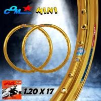 ราคา ล้อ COM MINI 1.20 X 17 ขอบยก จำนวน 2 วง ล้อคอม ขอบยก ขอบจิก วงล้อคอม ขนาด 1.20 ขอบ 17 ของแท้ การันตีของแท้ 100% (29921612569)