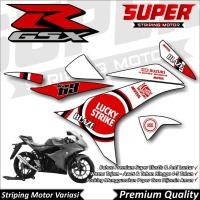 ราคา GSX R150 สติ๊กเกอร์ Anti-Fade Cool GSX Striping Suzuki GSX R150 Lucky Strike Striping (55609071889)