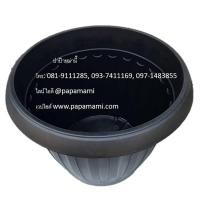 ราคา (4-10ใบ) papamami กระถางโรมัน กระถางพลาสติก กระถางปลูกต้นไม้ กระถางต้นไม้ ที่ปลูกต้นไม้ 17นิ้ว สีดำ (19708606035)
