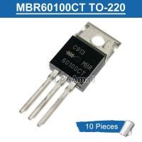 ราคา 10pcs MBR 60100 CT 60100CT TO-220 MBR60100CT TO220 60A/100V Schottky Barrier Rectifier Diode ใหม่เดิม (41925529771)