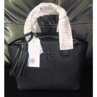 ราคา ใหม่พค้อมส่ง Tory Burch หนังแท้นุ่มทั้งใบรุ่น Thea mini slouchy sathel 77165 สีดำ ขนาด 10.8 x 5.2 x 12.8 inches (10012726544)
