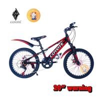 ราคา จักรยาน 20 นิ้ว จักรยาน Coyote Warning มีเกียร์ มีโช๊ค เบรคดิส จักรยาน MTB จักรยานเด็ก ล้อ 20 นิ้ว จักรยานเสือภูเขา (17796340862)