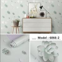 ราคา HIJAU ดอกไม้สีเขียวแหวน Motif วอลเปเปอร์ติดผนัง / สติ๊กเกอร์วอลเปเปอร์ 45cm x 9-10m (26010111007)