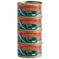 ราคา ROZA โรซ่าปลาแมคเคอเรลในซอสมะเขือเทศ แพค 185 กรัม แพค 4 (24445263574)
