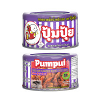 ราคา Pumpui ปุ้มปุ้ย หอยลายผัดพริกเผา 40 กรัม (แพ็ค 10 กระป๋อง) (23343951241)