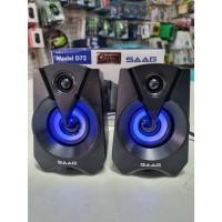 ราคา ลำโพงคอมพิวเตอร์ ยี่ห้อ SAAG รุ่น D72 เสียงดี มีไฟ RGB USB 2.0 (19987899335)