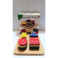 ราคา Pintoy GEO Stacking Board แท่นเสียบบล็อคไม้ รูปทรงเรขาคณิต 4 เสา (3651263875)