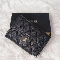 ราคา กระเป๋าสตางค์ผู้หญิง chanelใบกลาง 2 พับ หนังสวยมาก มีช่องใส่บัตร ใส่เหรียญ งานกล่อง มีถุงผ้า การ์ด (10528497283)