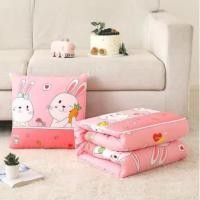 ราคา หมอนผ้าห่มแบบผ้านวม หมอนอิงอเนกประสงค์ ผ้าห่มพับได้ สามารถพับเก็บได้เป็นระเบียบ หมอนผ้าห่ม 2 in 1 เบาะผ้าห่ม หมอนโซฟา (18521033280)
