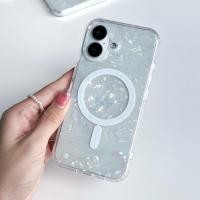 ราคา [i17]พร้อมส่ง T5S192 เคสน้ำแข็งกากเพชรชาร์จไร้สาย Rainbow Glitter Ice เคสแม่เหล็ก ✨เคสไอโฟน for iphone11-17air,17Proma (46556045081)
