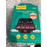 ราคา ส่งจากไทย Hoco LS 27 หัวแปลง หูฟัง ฟังเพลง คุยโทรศัพท์ 3in1 Digital Audio Converter adapter charging ตัวแปลง โฮโค่ (27968425049)