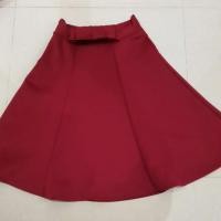 ราคา กระโปรงบานสีแดงเลือดหมู (4159938394)