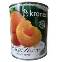 ราคา KRONOS PEACH HALVES IN SYRUP 820 G. พีชครึ่งลูกในน้ำเชื่อม ตราโคลโนสขนาอ 820 กรัม (23182851016)