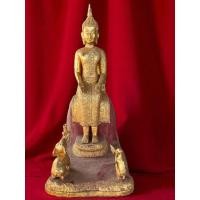 ราคา พระรัตนะ ปางเลไลย์ เนื้อสำริด ลงรักปิดทองเดิมๆ สูง25นิ้ว (27889189689)