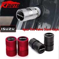 ราคา 4pcs Isuzu รถวาล์ว Caps Stem Case ครอบคลุมอลูมิเนียมล้อวาล์วฝุ่นหมวก Tyre Rim Stem สําหรับ Isuzu D max D-Max MU-X Mu x Trf อัพเกรดภายนอก (55159065768)