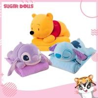 ราคา ตุ๊กตาหมอนผ้าห่มทรงนอน หมอนผ้าห่มสติช หมอนผ้าห่มหมีพู (25215677198)