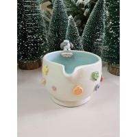 ราคา [Handmade] Chawan ถ้วยชงมัทฉะลายน้องหมาเกาะขอบถ้วย (57750238495)