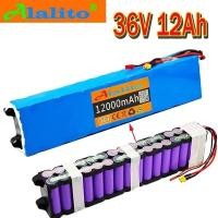 ราคา Alalito 36V 12Ah สกู๊ตเตอร์แบตเตอรี่สำหรับ Xiaomi Mijia M365 36V 12000MAh แบตเตอรี่ไฟฟ้าสกู๊ตเตอร์ BMS สำหรับ Xiaomi M36 (19492421868)