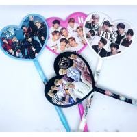 ราคา Bt 21 Hand Fan Gel Pen Long Fan Model Love Pen BTS Army BT21 (27815281398)