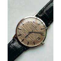 ราคา Eterna-Matic 3000 Textured Gold Dial Automatic Vintage Swiss Watch – Ultra Slim Classic Elegance (57950713590)