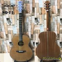 ราคา Sqoe กีตาร์โปร่งไฟฟ้า รุ่น SQ-11 + EQ (1157047346)